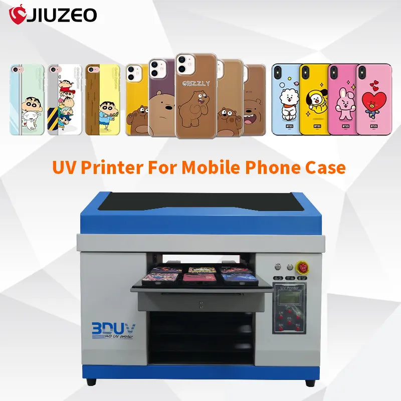 New Portable UV Printer 2880DPI Printing Machine Head Phone Case Wood Metal Acrylic Plastic A3 Led UV Flatbed Printer