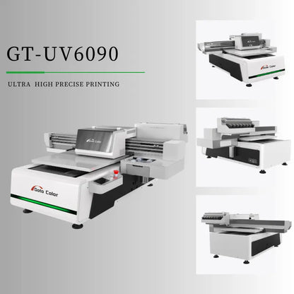 New Desktop UV 6090 Digital Inkjet Printer Single Pass A1 Print Dimension Vanish 3D LED UV Flatbed Ink Type Glass Industry