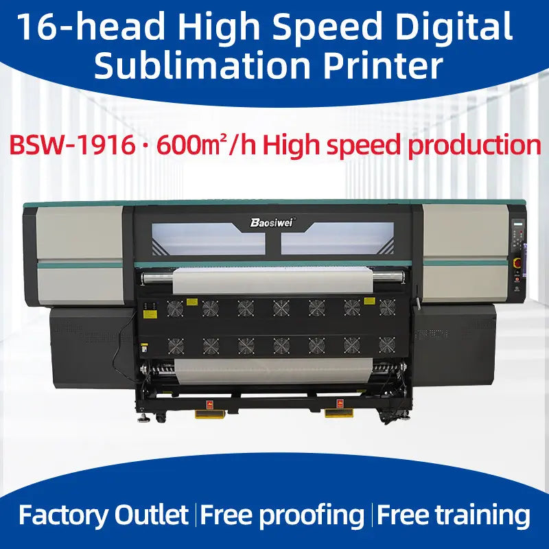 Baosiwei China Factory Direct Sale 1.9 m Digital fabric printing machine for textile sublimation printer