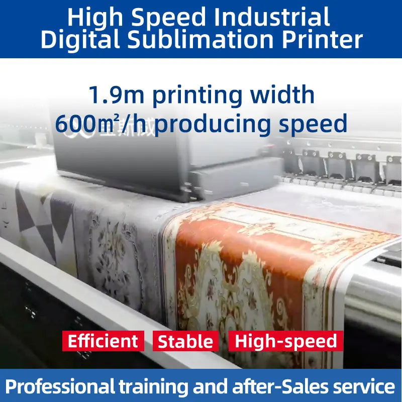 Baosiwei China Factory Direct Sale 1.9 m Digital fabric printing machine for textile sublimation printer