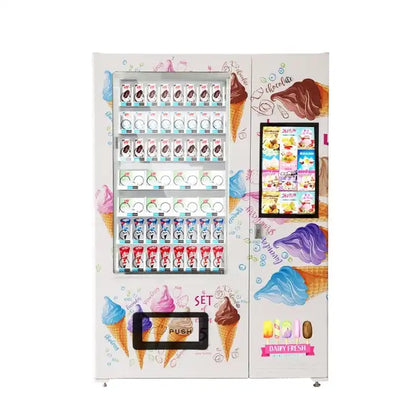 Automatic Frozen Food and Smoothie Vending Machine – High-Efficiency, Customizable Ice Cream Combo Vending Machine