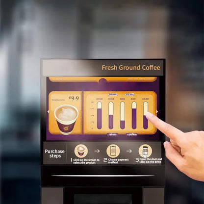 Commercial Coffee Vending Machine – Bata, Instant Coin-Operated with WiFi, Customized Appearance