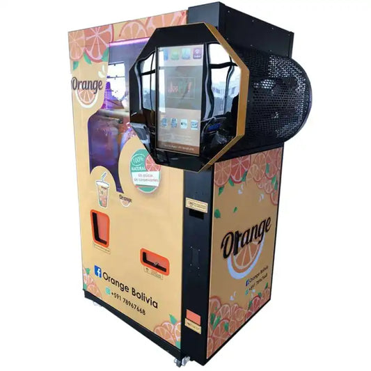 Mall or Grocery Store Orange Juice Vending Machine – Automatic Fresh Juice Dispenser with Coin and Banknote Payment