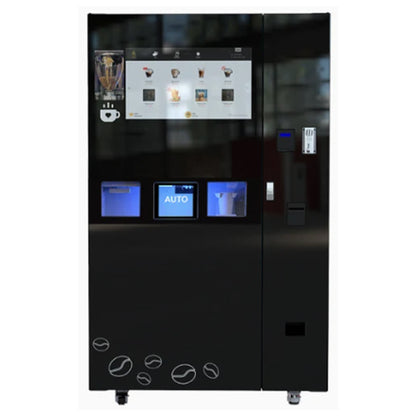 Ice Coffee Milk Tea Vending Machine Full Automatic System University Subway Shopping Mall Use